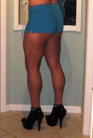 Shorts and heels!